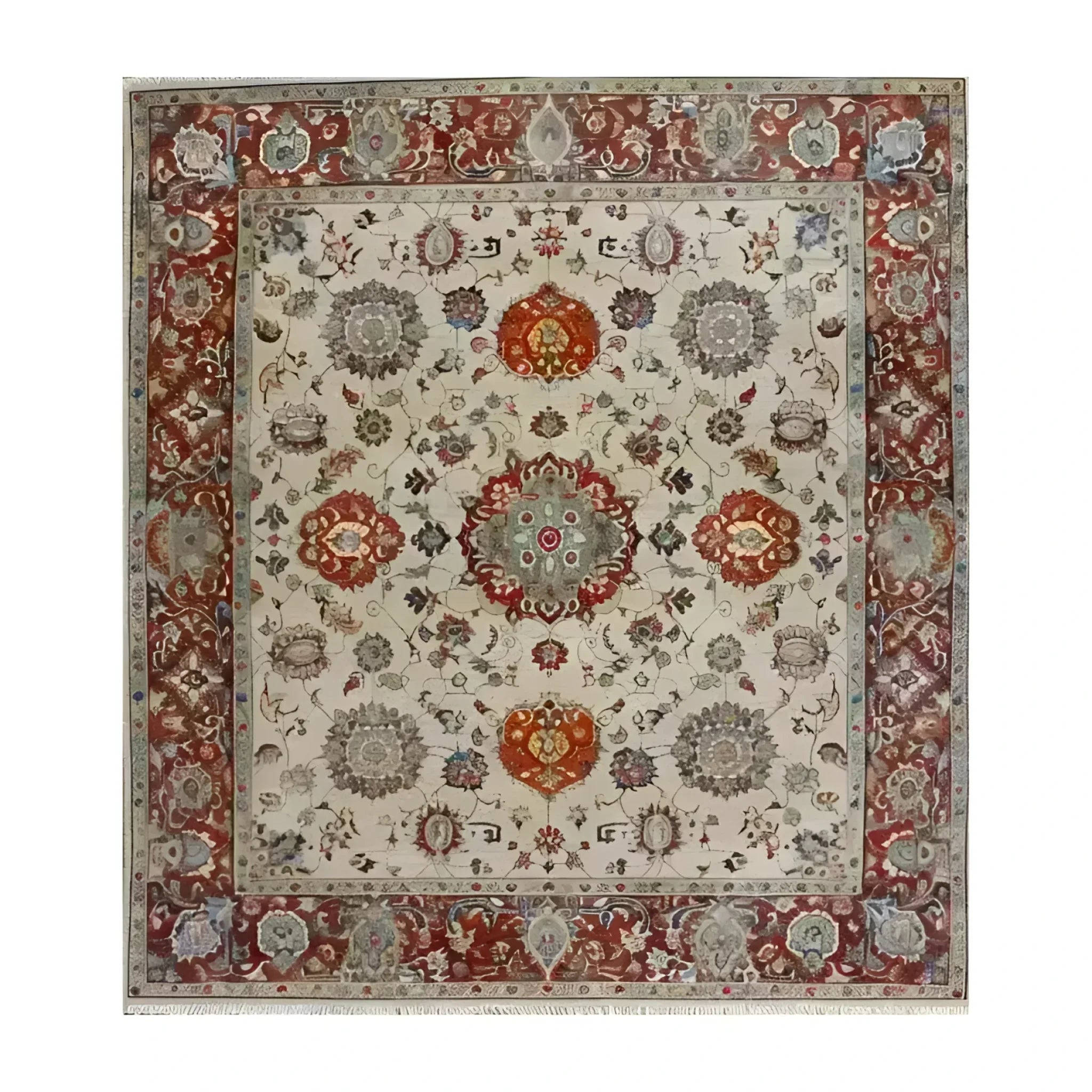 Elegance in Bloom Hand Knotted Area Rug