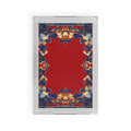 Elegant Chinoiserie Red & Blue Serving Tray