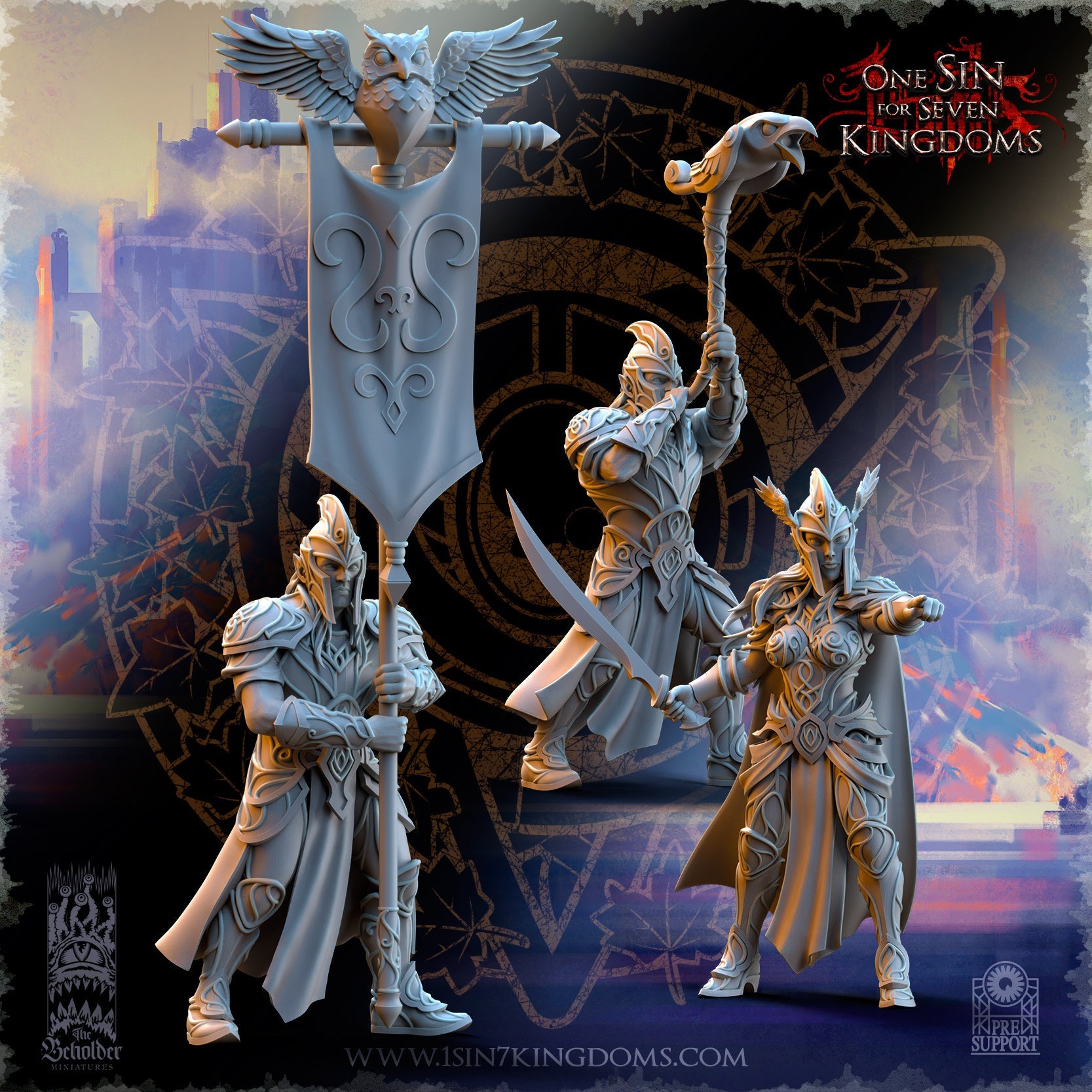 Silvermoor Elves Archers, The Beholder Miniatures