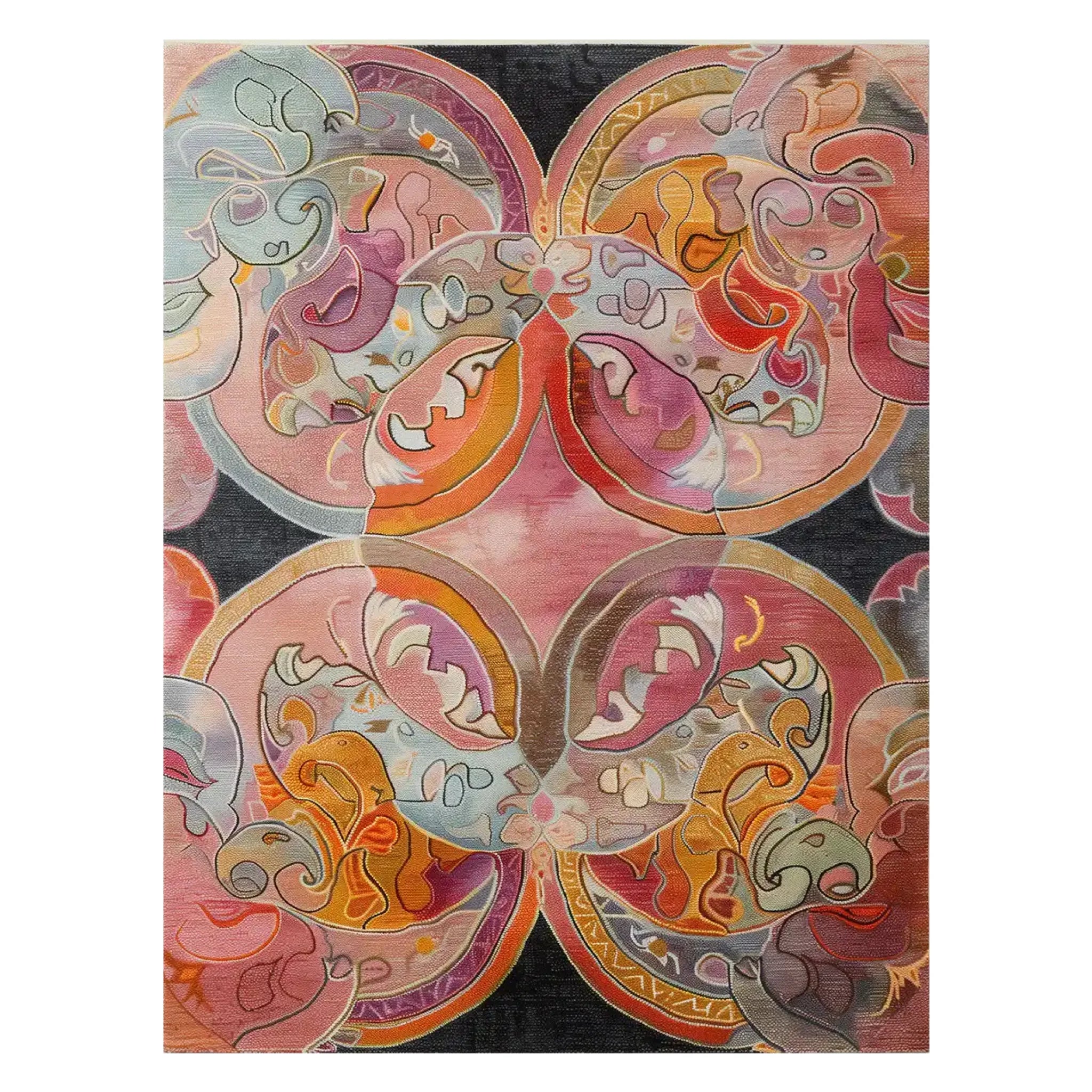 Elysian Whirls Hand Tufted Wool Rug