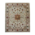 Embellished Flower Hand Knotted Area Rug