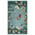 Enchanted Floral Flight Knotted Wool Rug