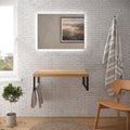 BATHME NIZA Encimera de Baño Sin Lavabo Color Roble