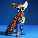 ArtZ® Chihuahua Graffiti Painted Statue