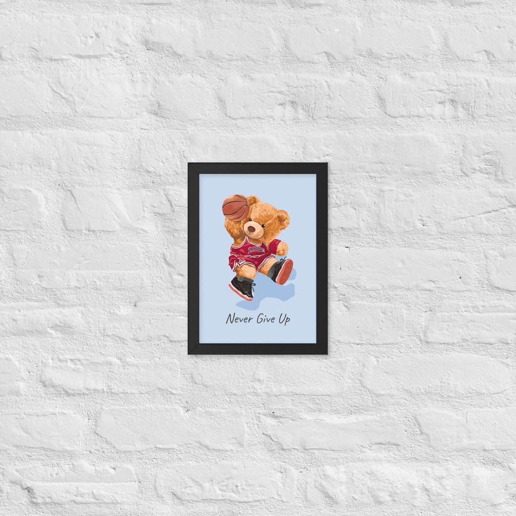 Cuadro decorativo Nerver give up Osito