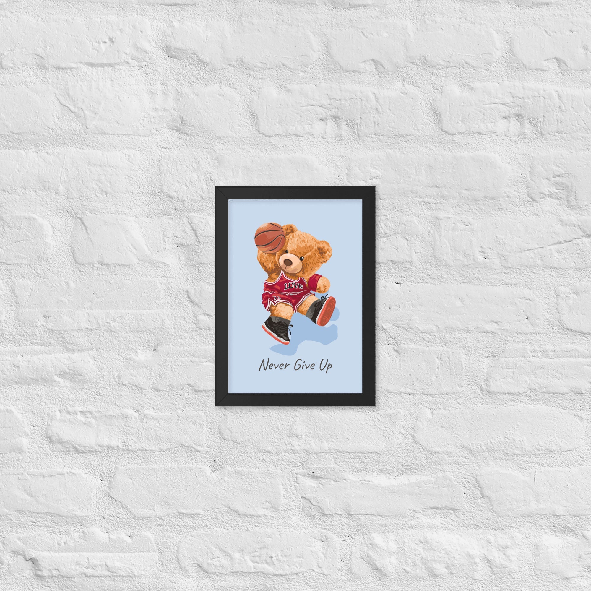 Cuadro decorativo Nerver give up Osito