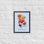 Cuadro decorativo Nerver give up Osito