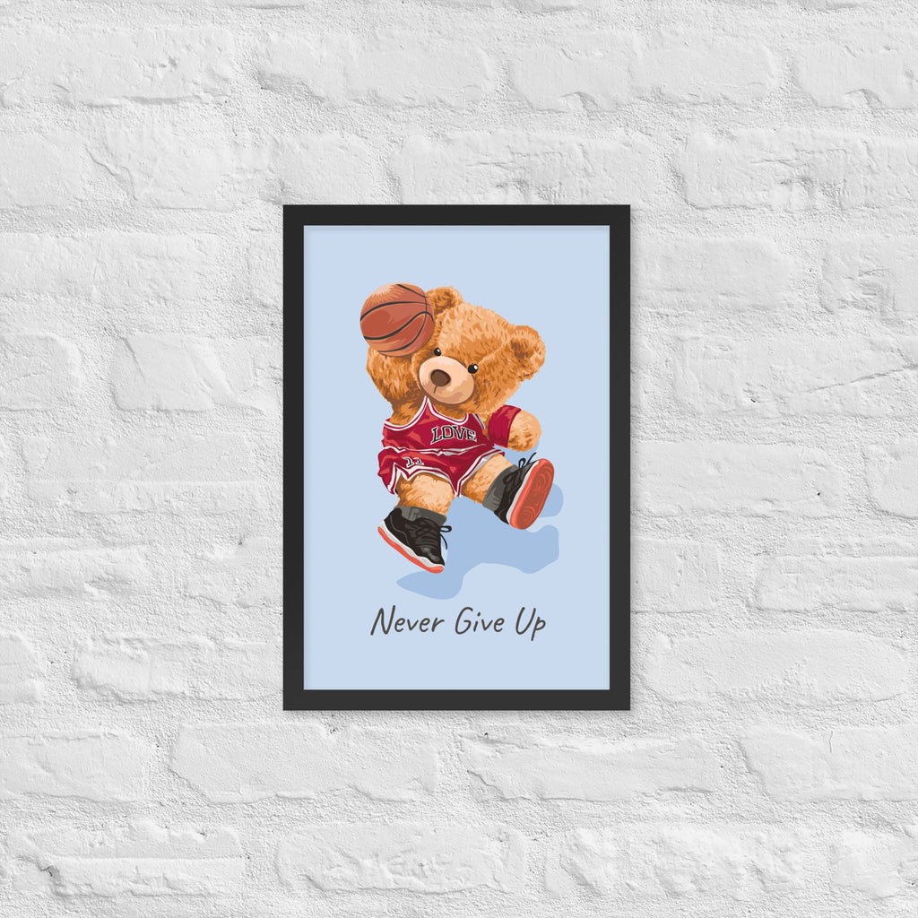 Cuadro decorativo Nerver give up Osito