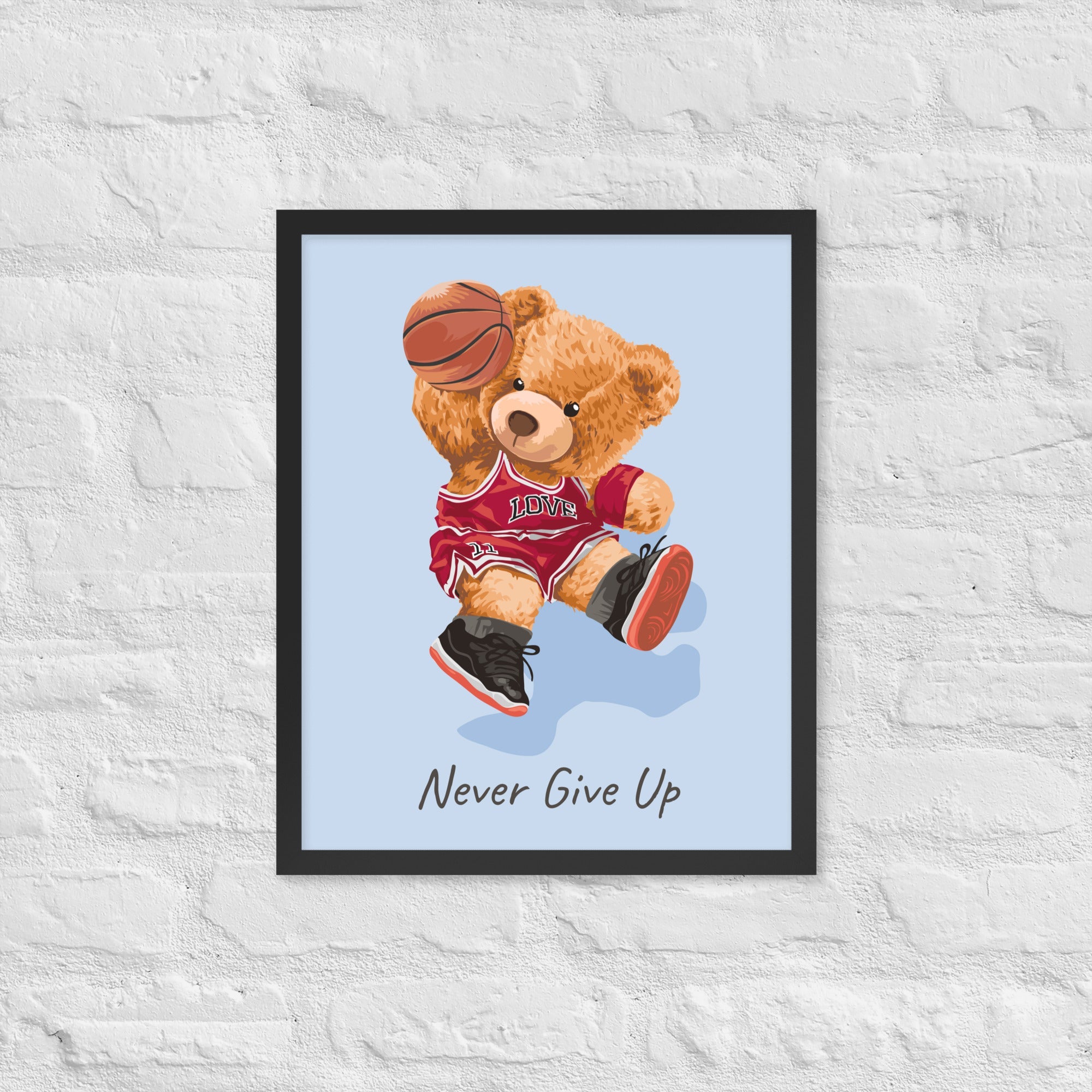 Cuadro decorativo Nerver give up Osito