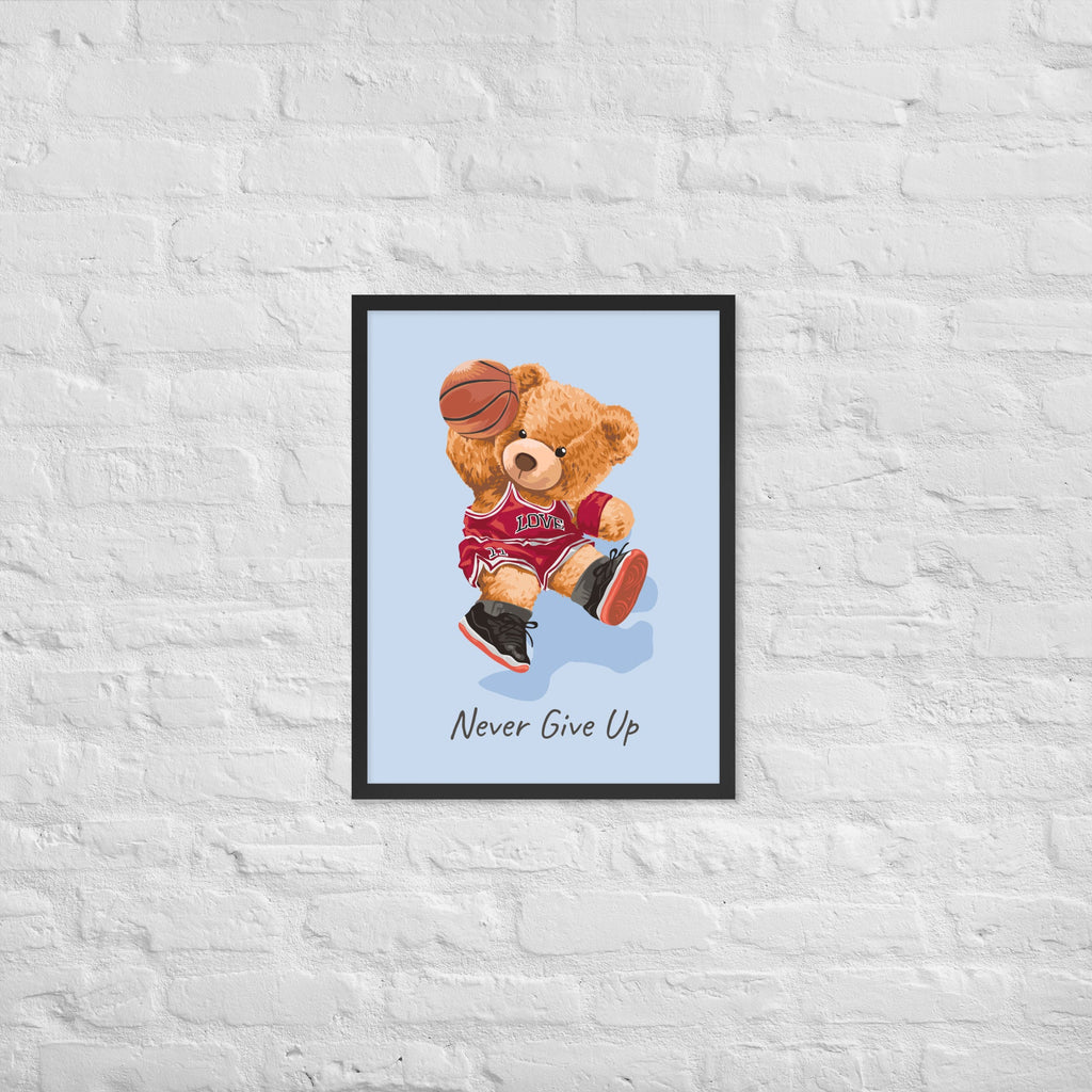 Cuadro decorativo Nerver give up Osito