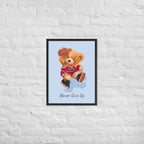 Cuadro decorativo Nerver give up Osito