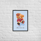 Cuadro decorativo Nerver give up Osito