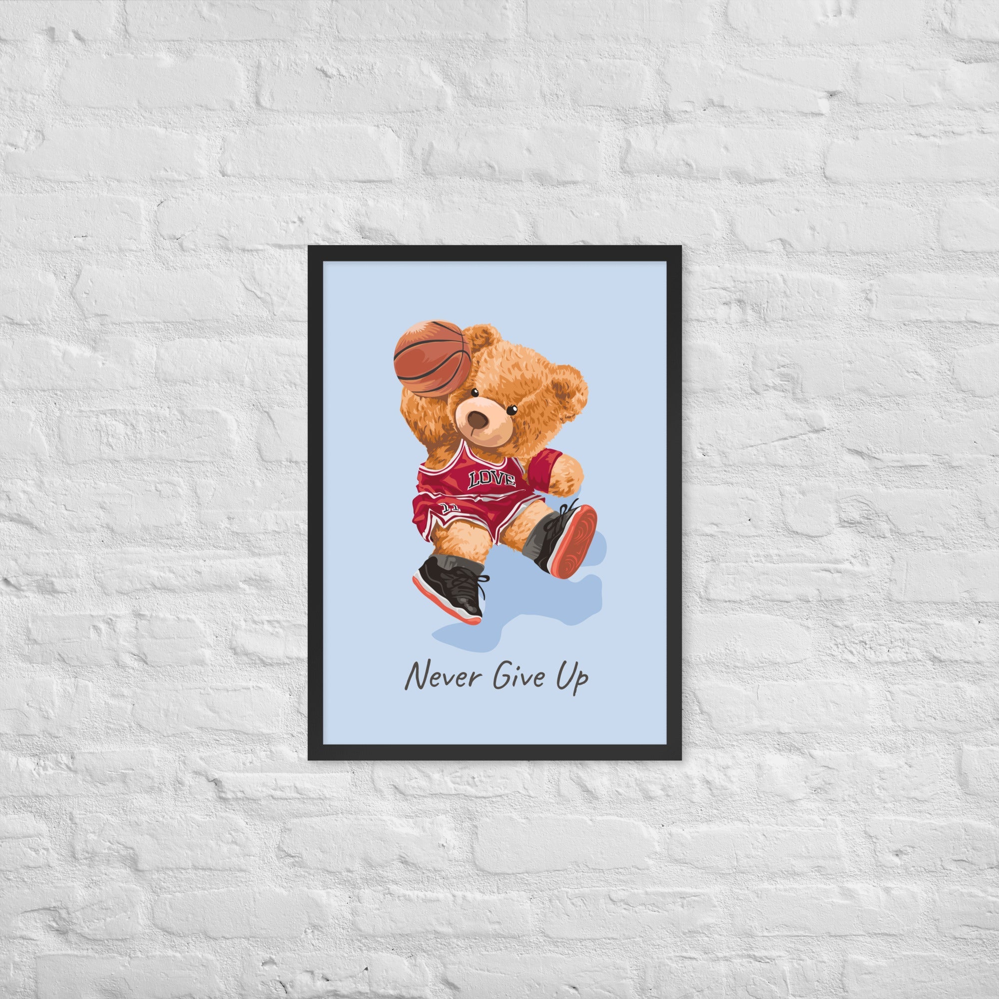 Cuadro decorativo Nerver give up Osito