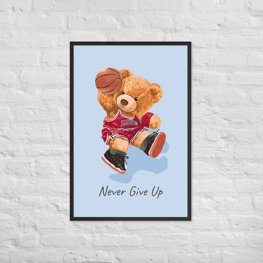 Cuadro decorativo Nerver give up Osito