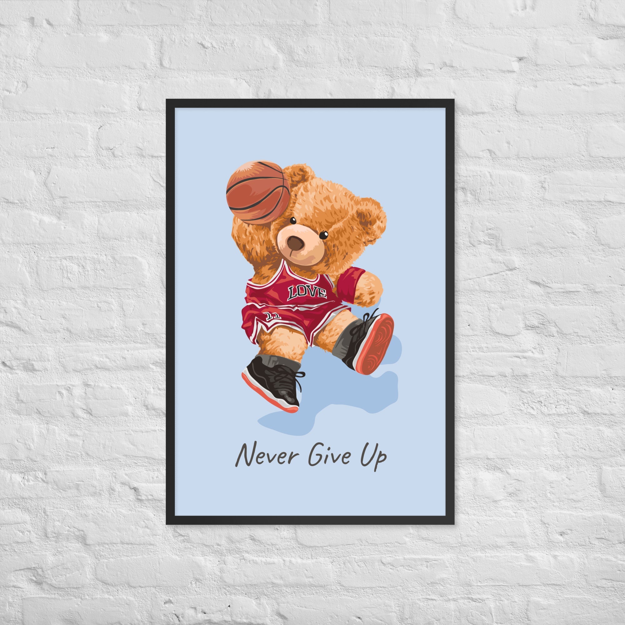 Cuadro decorativo Nerver give up Osito