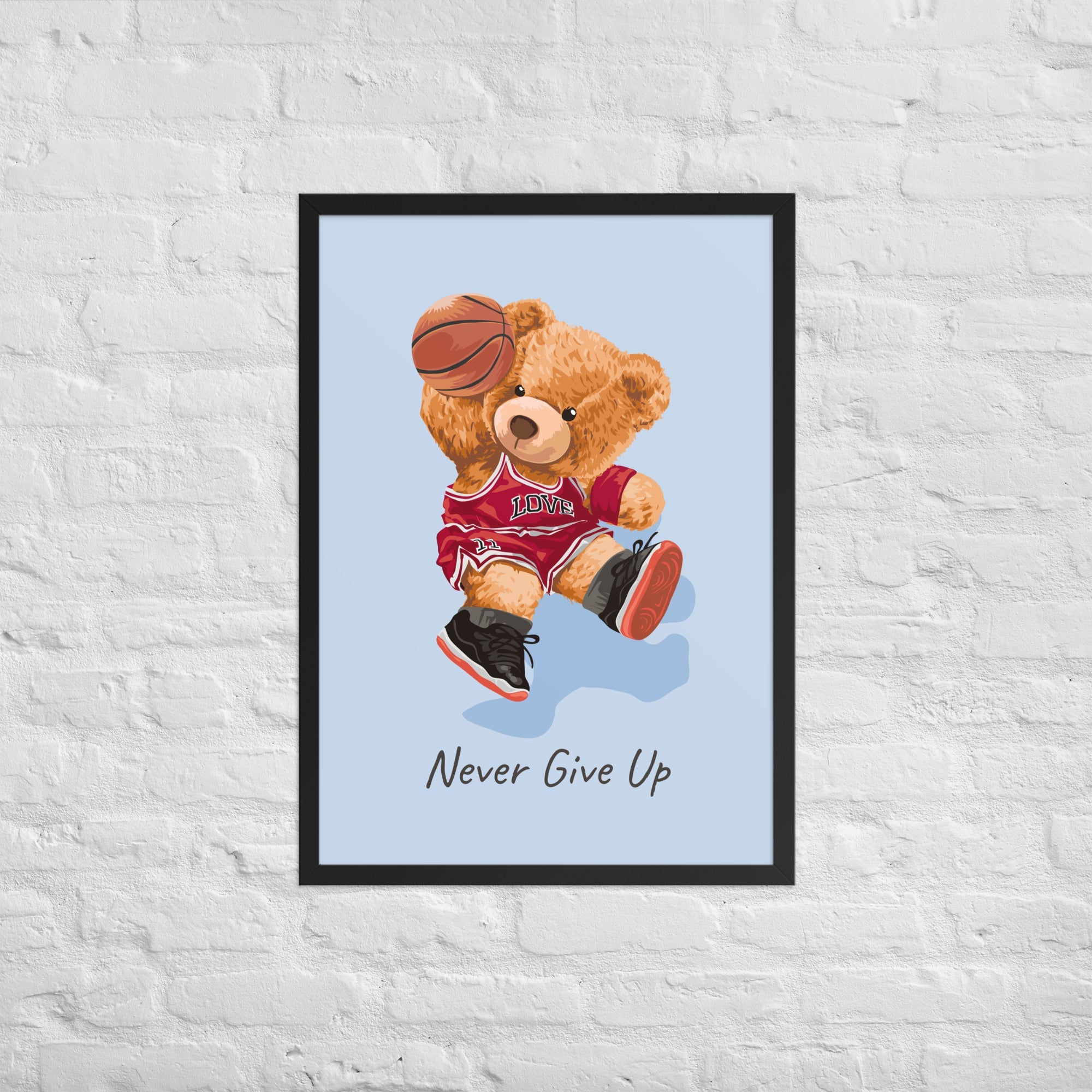 Cuadro decorativo Nerver give up Osito