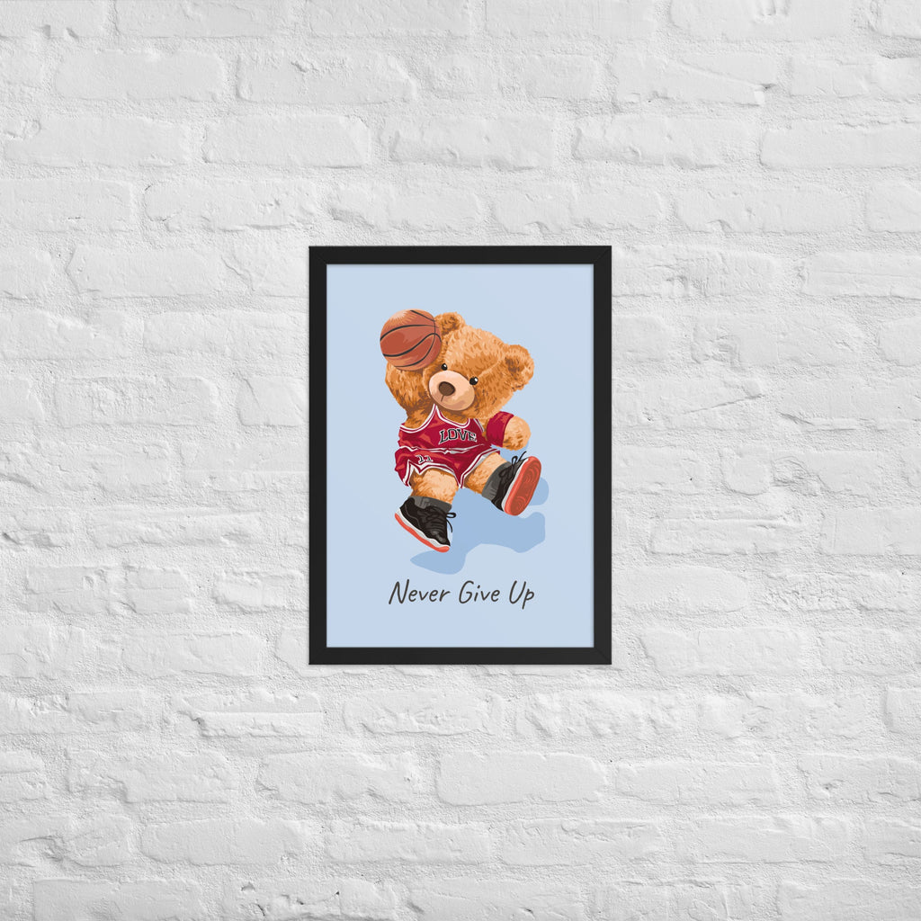 Cuadro decorativo Nerver give up Osito