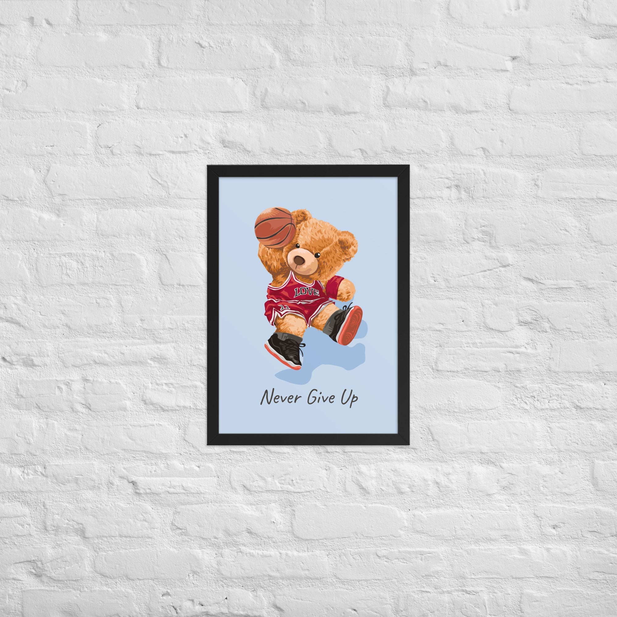 Cuadro decorativo Nerver give up Osito