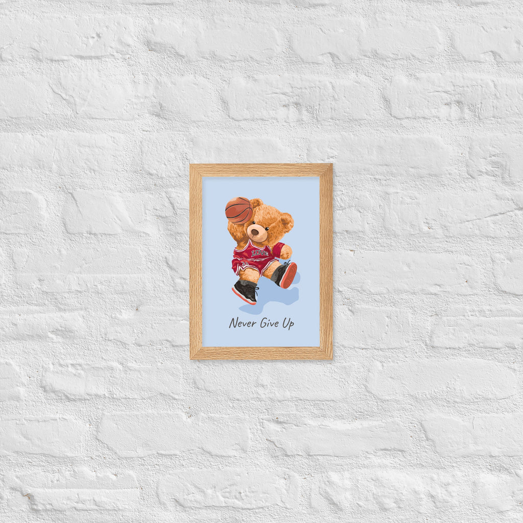 Cuadro decorativo Nerver give up Osito