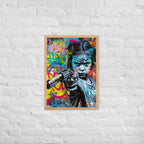 Cuadro decorativo con marco Niña Enfadada 2