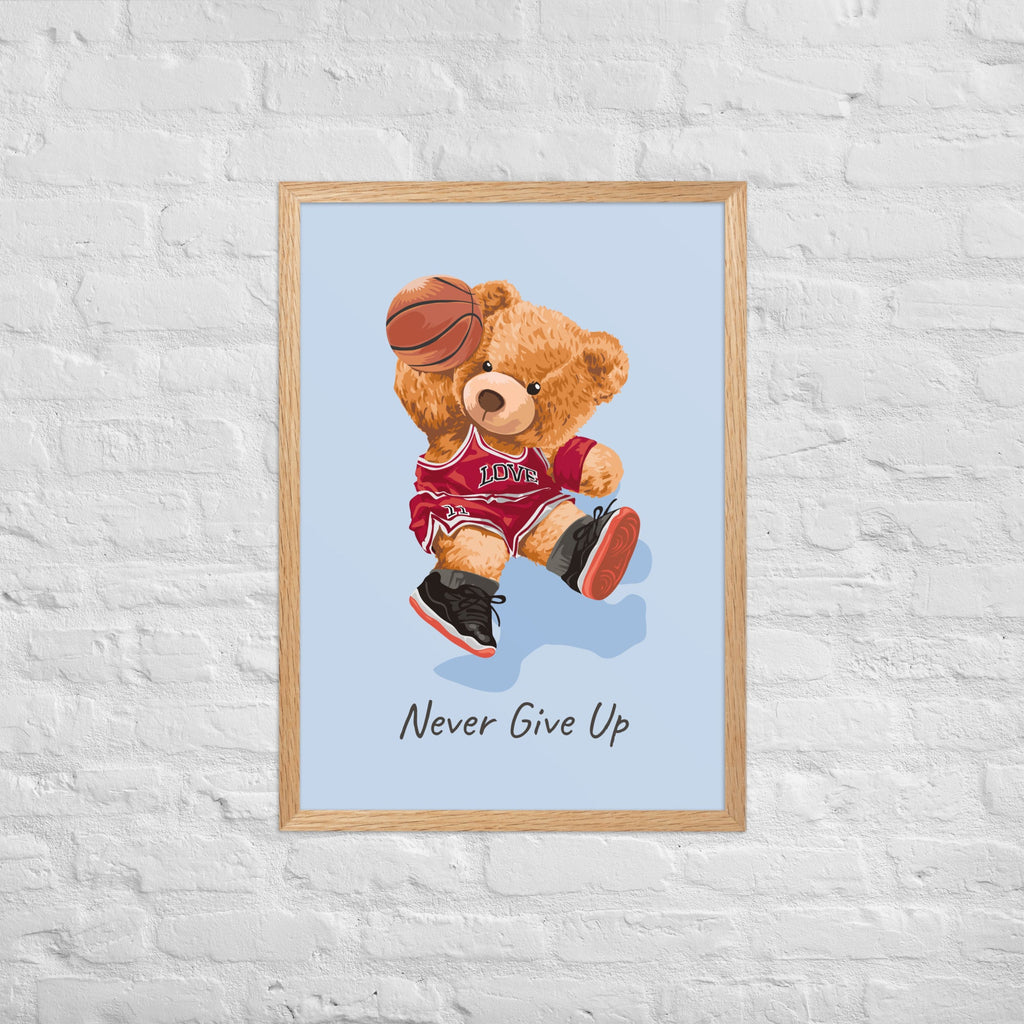 Cuadro decorativo Nerver give up Osito