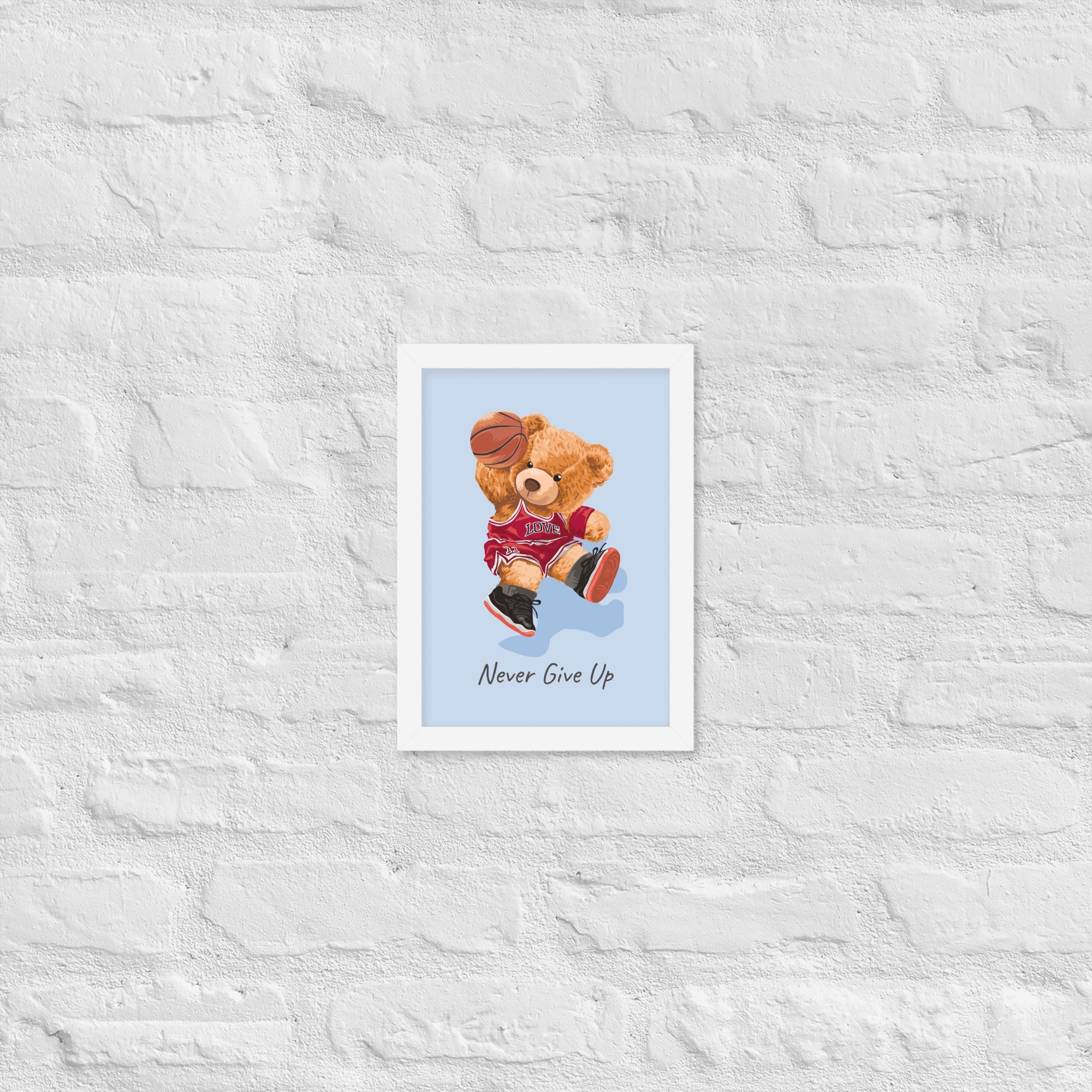 Cuadro decorativo Nerver give up Osito