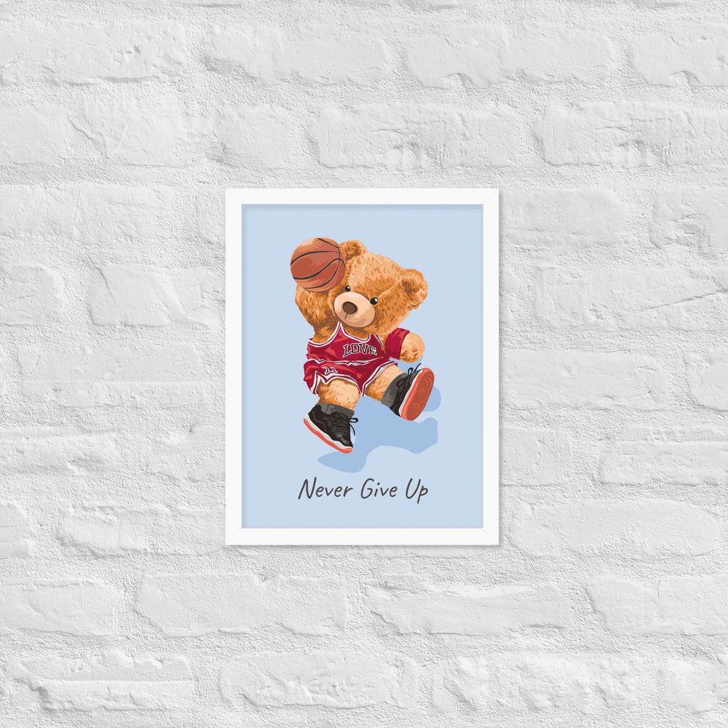 Cuadro decorativo Nerver give up Osito
