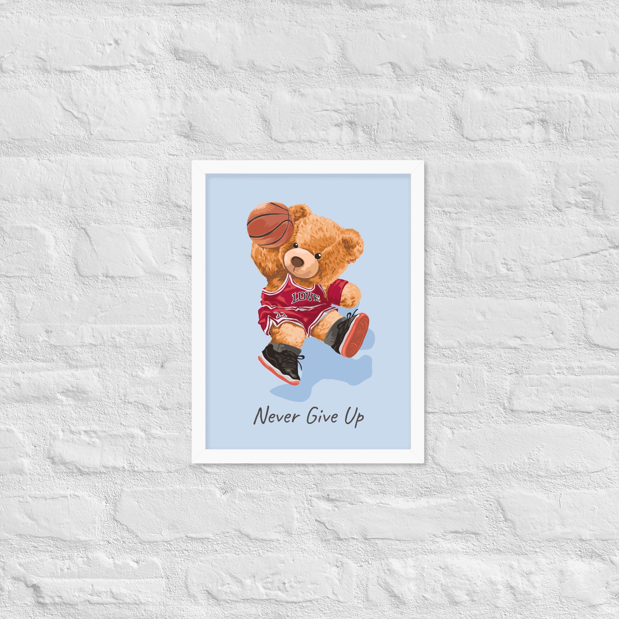 Cuadro decorativo Nerver give up Osito