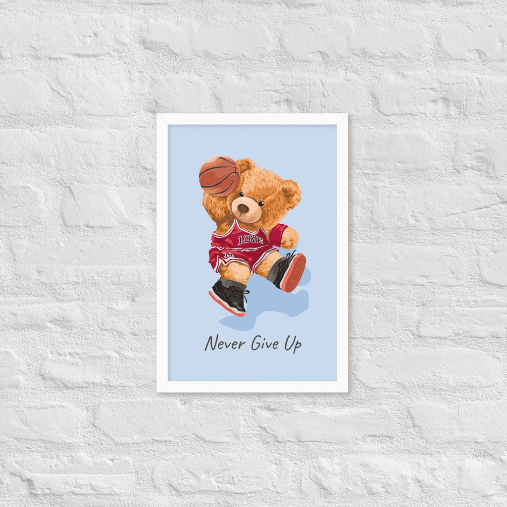 Cuadro decorativo Nerver give up Osito