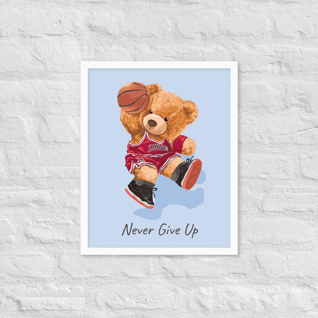 Cuadro decorativo Nerver give up Osito