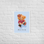 Cuadro decorativo Nerver give up Osito