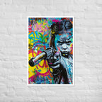 Cuadro decorativo con marco Niña Enfadada 2