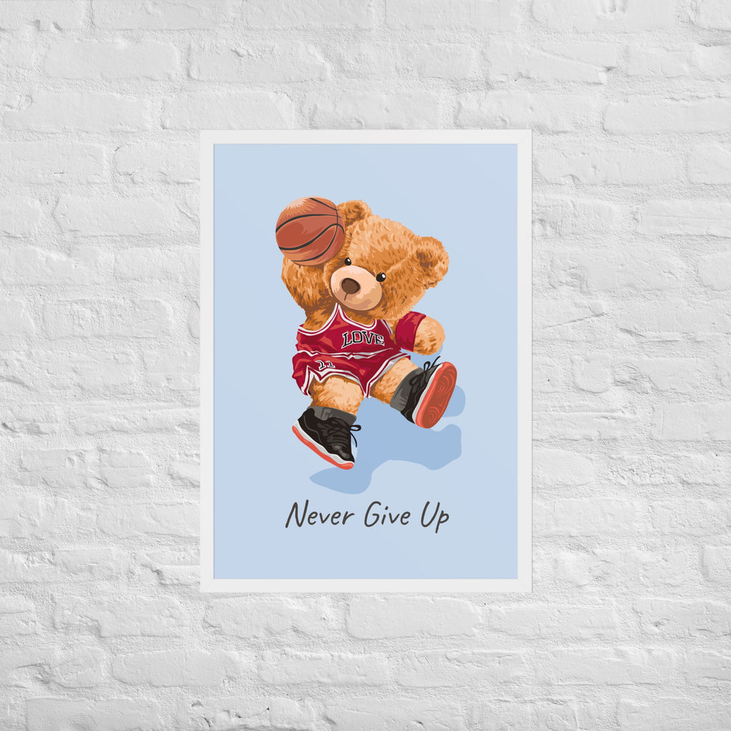 Cuadro decorativo Nerver give up Osito