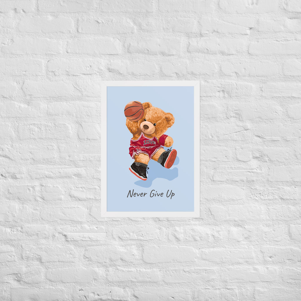Cuadro decorativo Nerver give up Osito