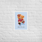 Cuadro decorativo Nerver give up Osito