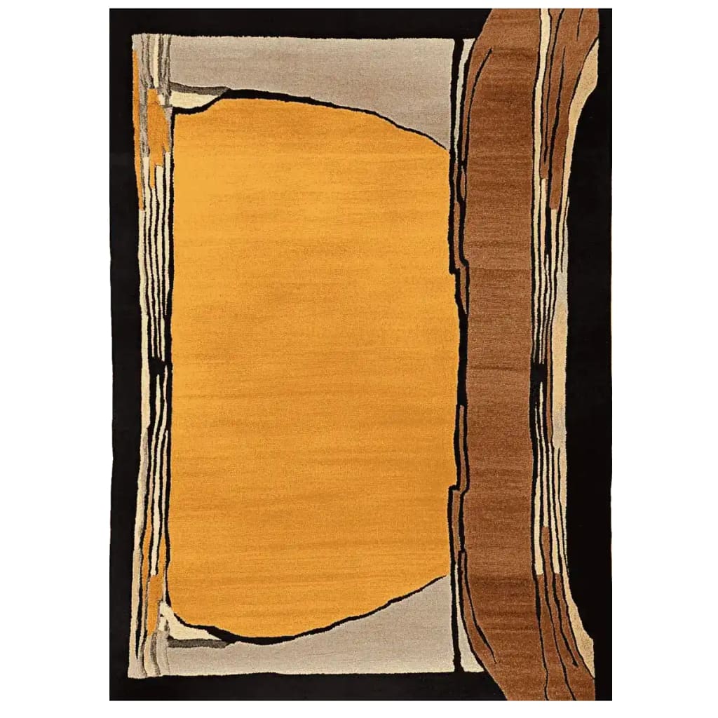 Erosion Pattern Poem Hand Tufted Rug