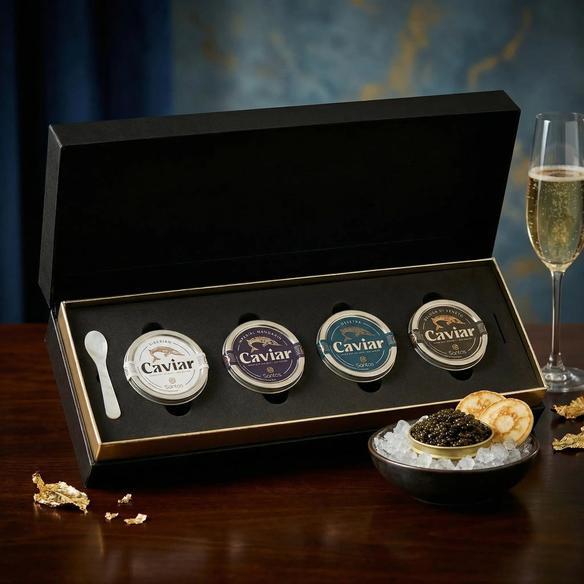 Kaviar-Verkostungs-Geschenkbox – 4 × 50 g