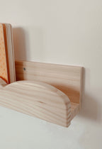 Estantes flotantes nube de madera maciza
