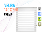 Estor Enrollable 140X250 CREMA Noche y Día