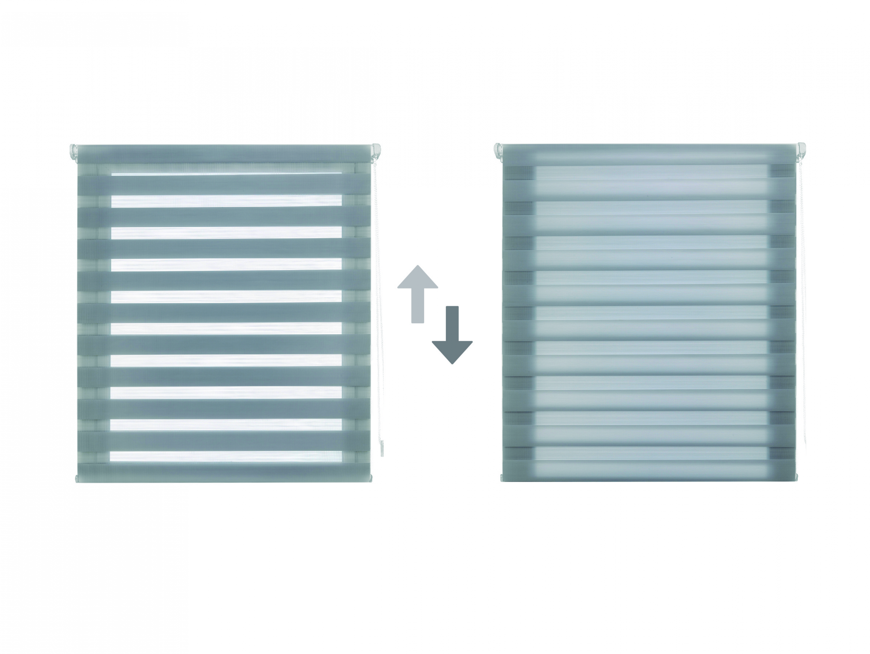 Estor Enrollable 107X180 GRIS Noche y Día EASY FIX