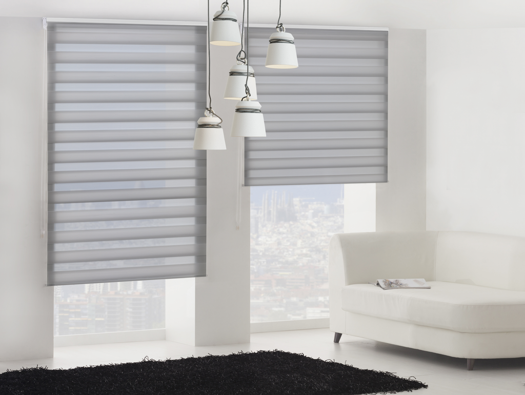 Estor Enrollable 160X250 GRIS Noche y Día