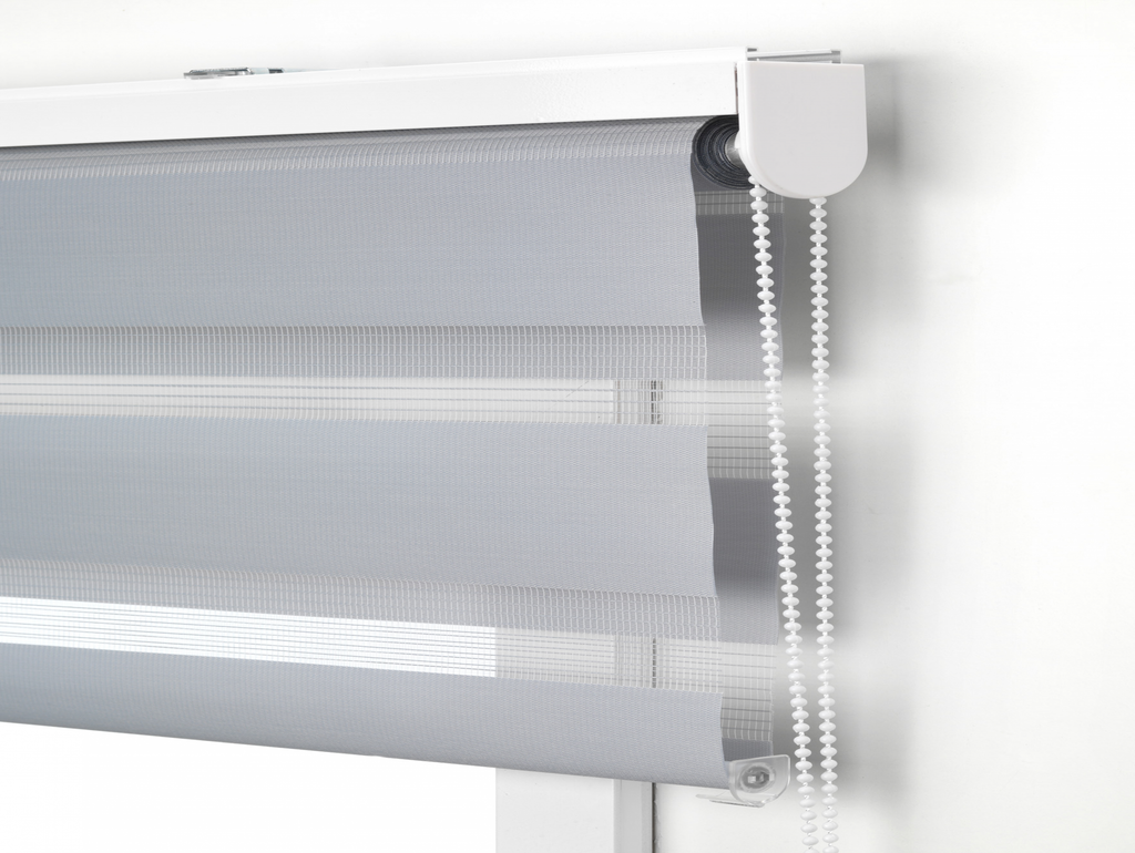 Estor Enrollable 140X180 GRIS Noche y Día