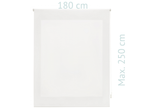 Estor Enrollable 180X250 CRUDO Poliéster Translúcido