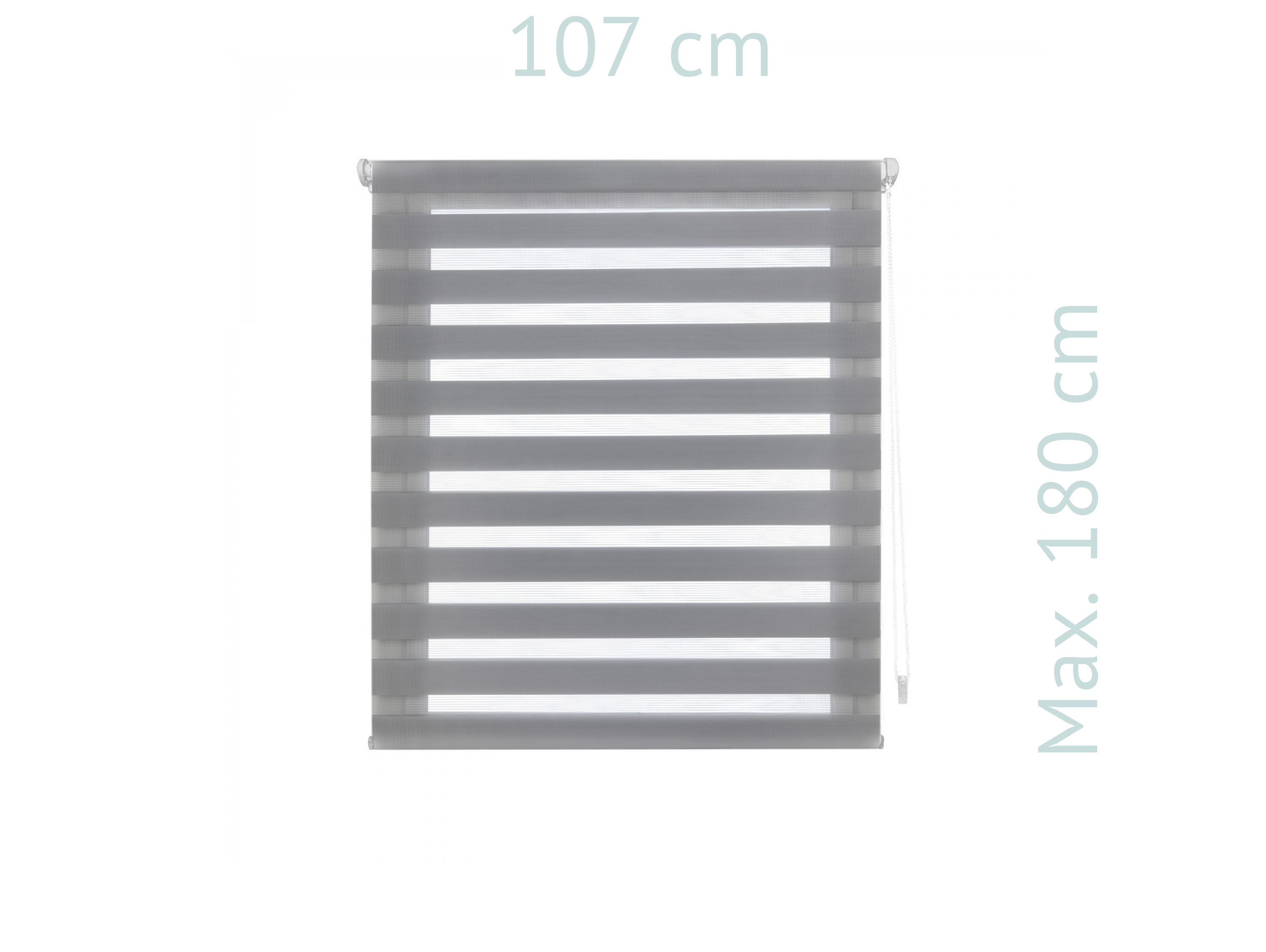 Estor Enrollable 107X180 GRIS Noche y Día EASY FIX