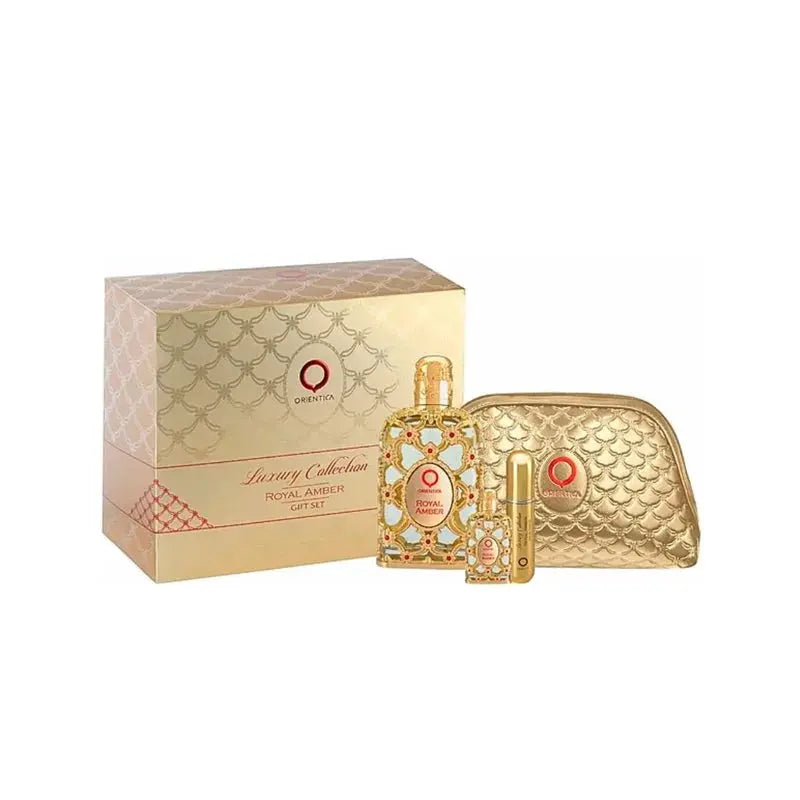Royal Amber Orientica – Estuche Exclusivo 4 Pzs | Colección Premium