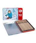 Tintin Estuche Metalico de Lapices de Colores Tibet