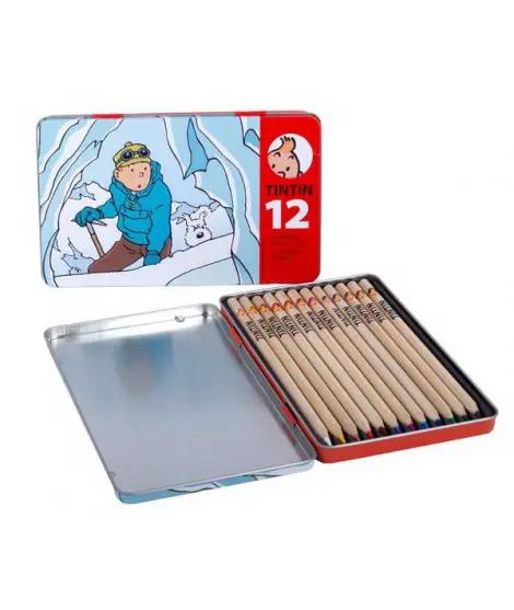 Tintin Estuche Metalico de Lapices de Colores Tibet