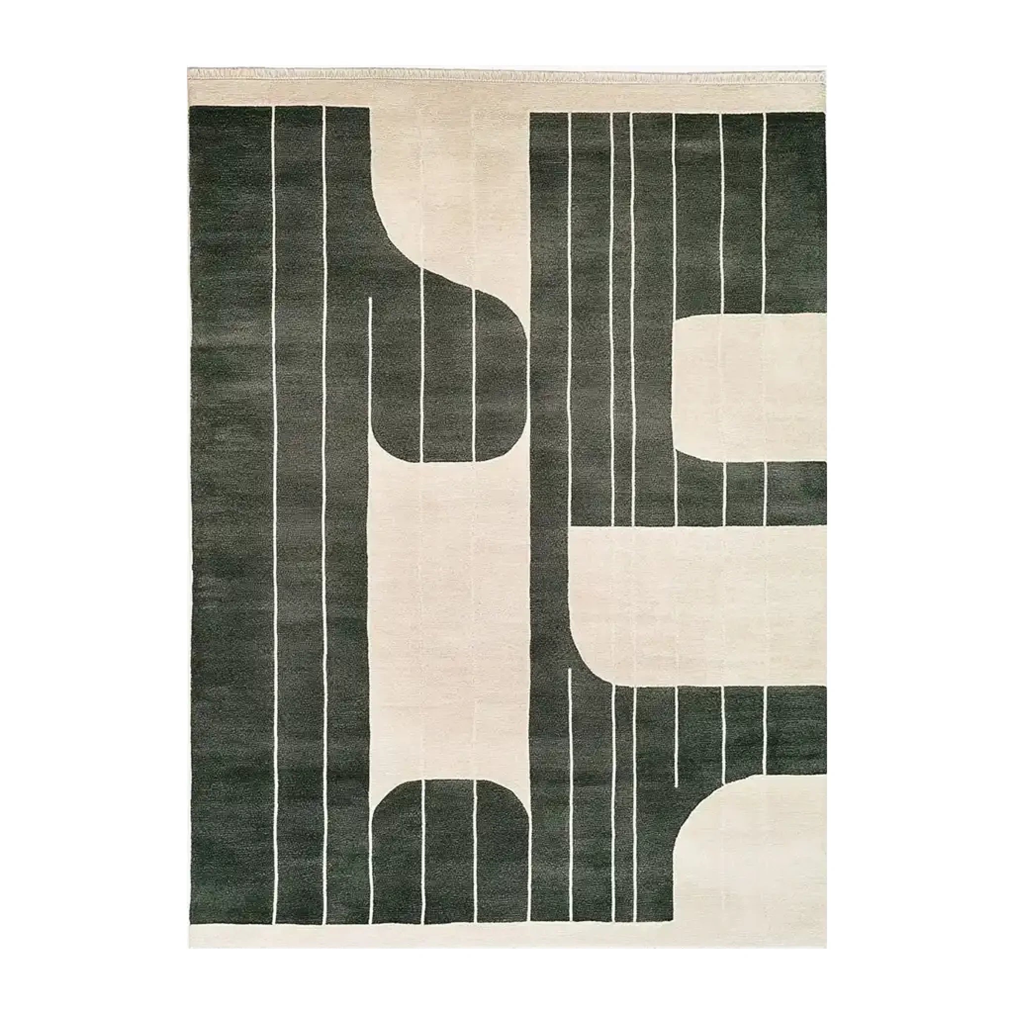 Eternal Echoes Veil Knotted Wool Rug