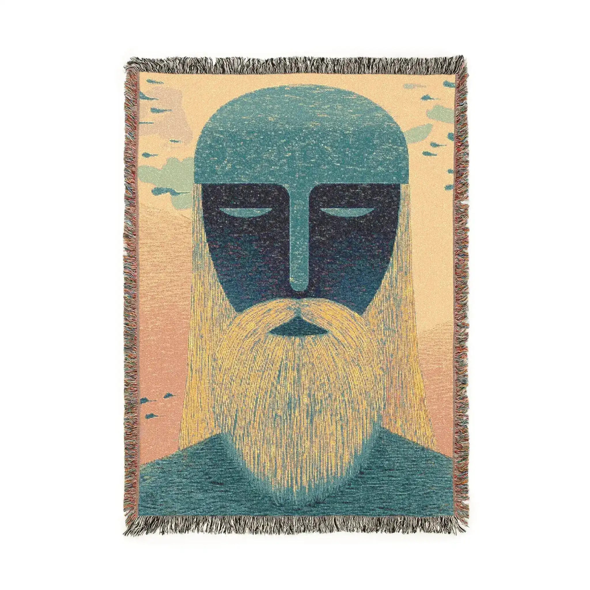 Ethereal Guardian Woven Blanket – A Bold & Mystical Statement