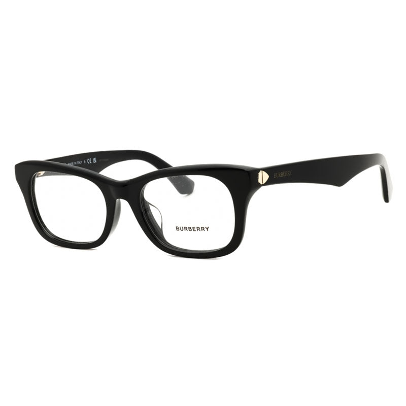 Burberry BE2422F3001 Acetate Square-Frame Eyeglasses — Black